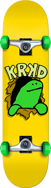 Krooked Shmoo Face First Skateboard Complete-7.5 Yellow