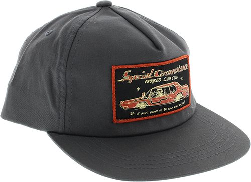 Krooked Adj Style Snapback Cap - grey (charcoal/black)