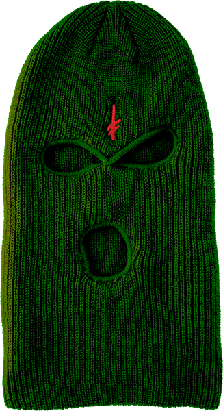 Deathwish Gang Logo Ski Mask Cactus Green | Boardparadise.com