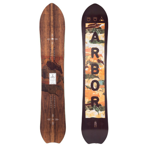 スノーボード arbor clovis 159cm Arbor Clovis Snowboard 2021 Brown Wood 159 | Boardparadise.com