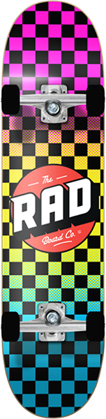 Rad Checker 2 Skateboard Complete-7.75 Neon Fade | Boardparadise.com