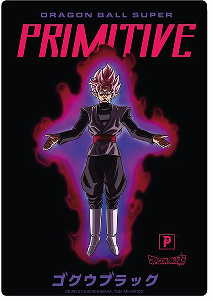 PRIMITIVE DBS GOKU BLACK BLACK STICKER (2 pack)