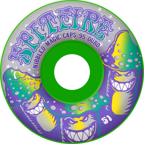 Spitfire Trippers 95Du 59Mm Green Nibbled Magic Caps Skateboard