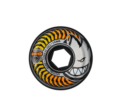 Spitfire 80Hd Fade Conical Full Wheels Set Black Orange 54Mm