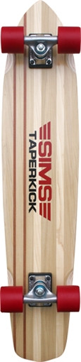 Sims Taperkick Classic 36 Skateboard Complete-7.75X36 Nat