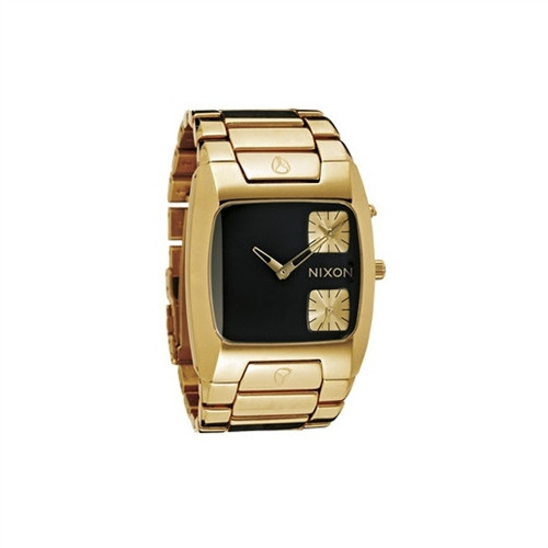 NIXON Banks All Gold Black Watch