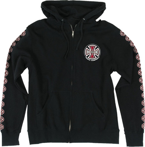 Independent Truck Co Chest Zip Hoody Sweatshirt Xl-Black