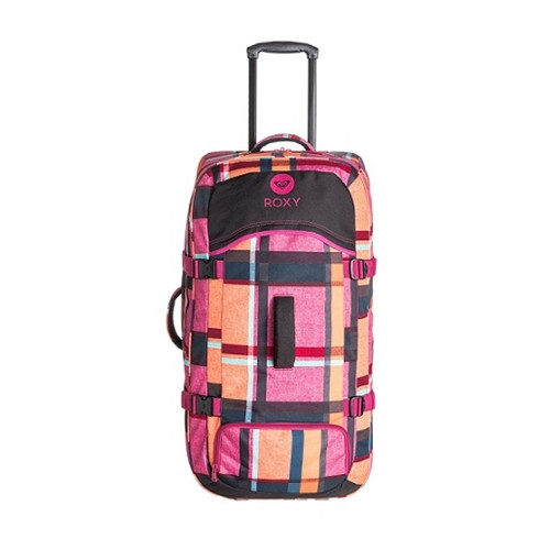 Roxy Long Haul Roller Travel Bag Mauna Plaid
