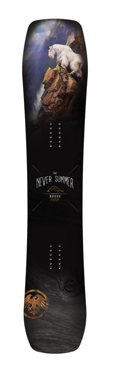 Never Summer Nokhu Snowboard 2025 Black Blue 158