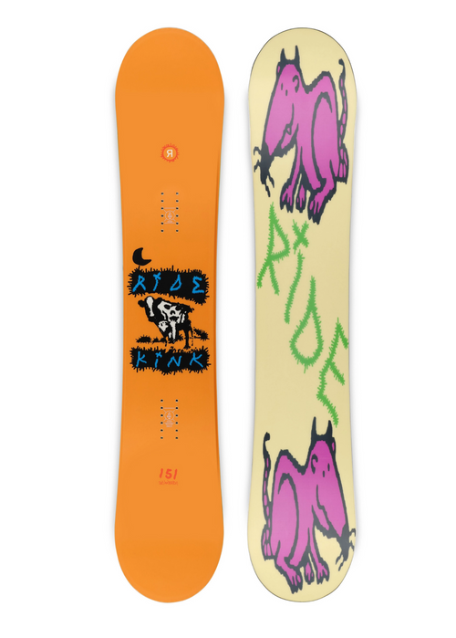 Ride Kink Snowboard 2025 Orange 155 | Boardparadise.com