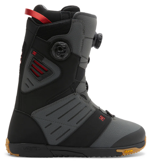 Dc Judge Snowboard Boots Mens 2025 Black Grey Red | Boardparadise.com