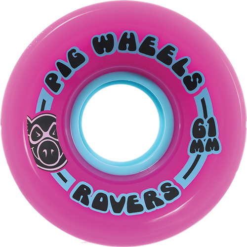 Pig Rover 61Mm 85A Pink Wheels Set | Boardparadise.com