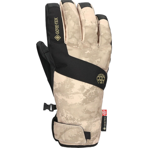 686 Linear Undercuff Glove Gore Mens Lime Hemisphere Print