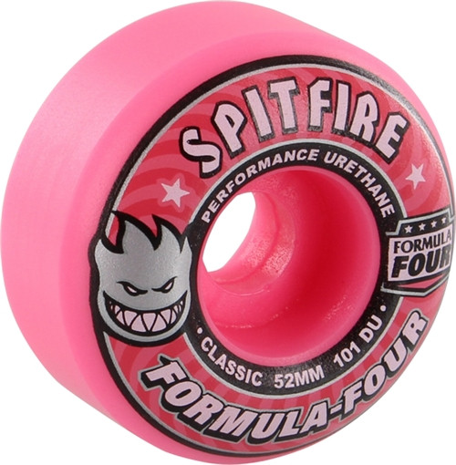 スケートボード SPITFIRE FORMULA FOUR CLASSIC 52mm 101D Spitfire Formula 4 101D Classic 52Mm Hot Pink Skateboard Wheels