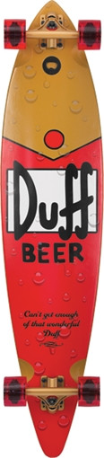 Santa Cruz Simpsons Duff Pintail Skateboard Complete -9.9X43