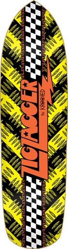 Krooked Zig Zagger Hazard Skateboard Deck-8.6X32.38