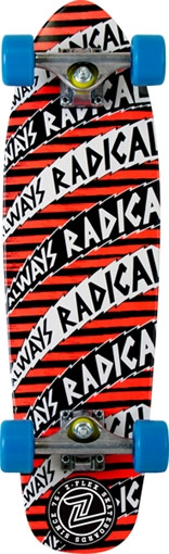 Z-Flex Always Radical Skateboard Complete-7.75X27 Org/Blue