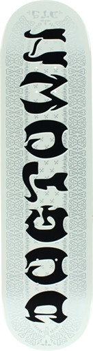 Dogtown Street Bandana Skateboard Deck-8.0 Wht/Blk | Boardparadise.com
