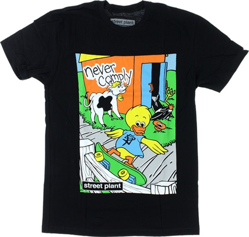 STREET PLANT BARNYARD SS TSHIRT SMALL BLACK