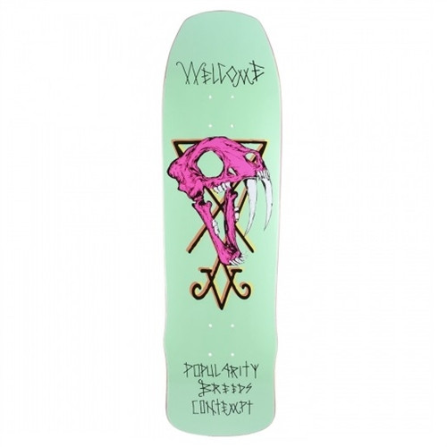 Welcome Skateboards Saberskull Time Traveller Deck Teal 8.8