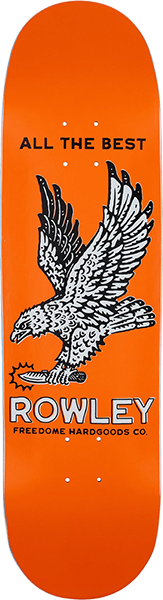 Freedumb Dome Rowley Eagle Skateboard Deck-8.37 Orange