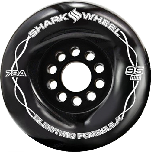 Shark Megalodon 95Mm 78A Black Wheels Set | Boardparadise.com