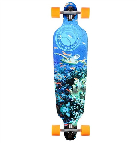San Clemente Longboard Patineta completa de 9 x 39 pulgadas