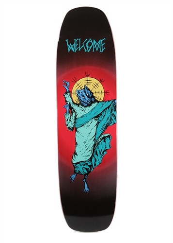 Welcome Skateboards Wolf God On Wormtail Deck Demonfade 8.4