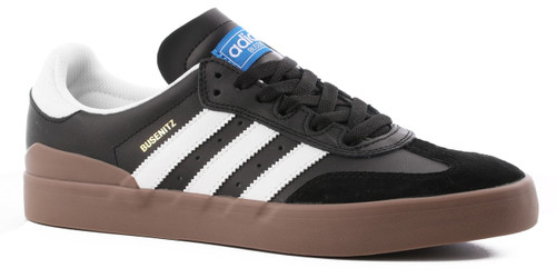 SIDA Fuente muestra Adidas Busenitz Vulc Rx Mens Shoes Black White Gum | Boardparadise.com