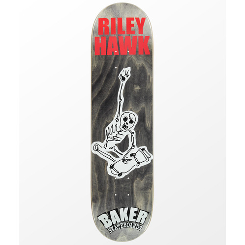 Baker Riley Hawk From The Grave Skateboard Deck Grey Red 8.125