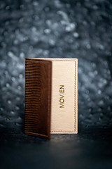 Genuine lizard skin cardholder