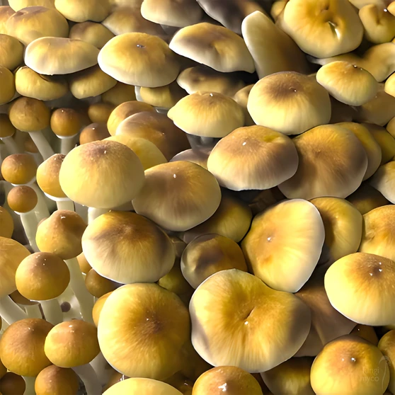 Texas Orange Cap spores at Fungi Myco