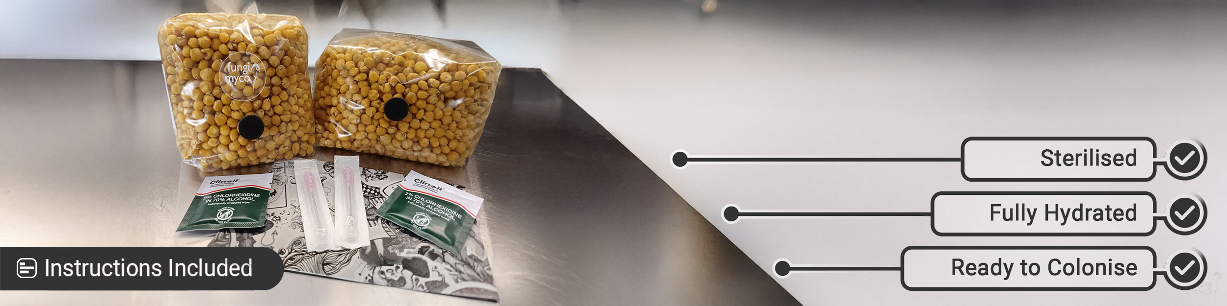 Drippy Corn Grain Spawn for Growing Mushrooms