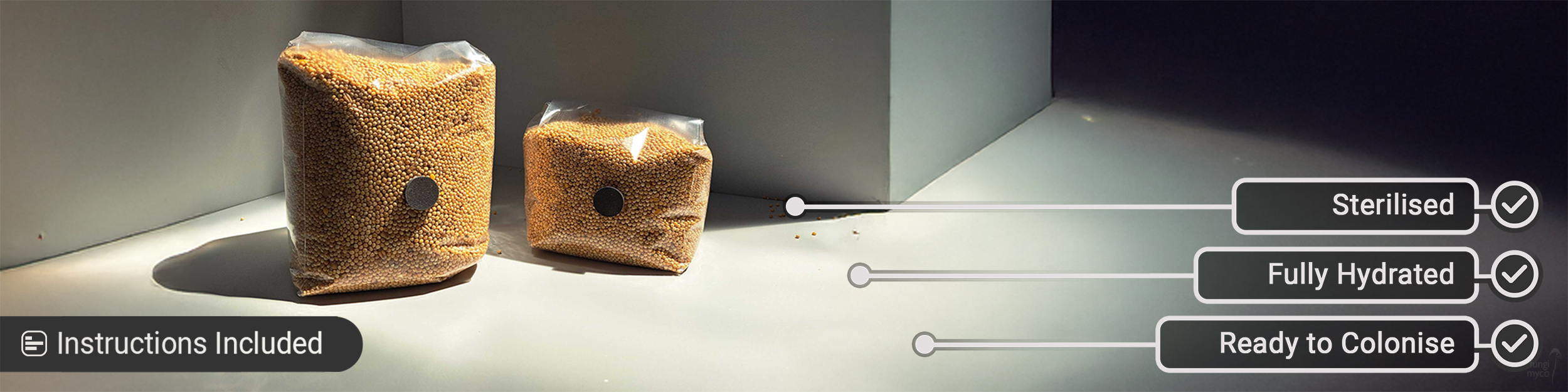 See White Millet Grain Spawn for Growing Mushrooms