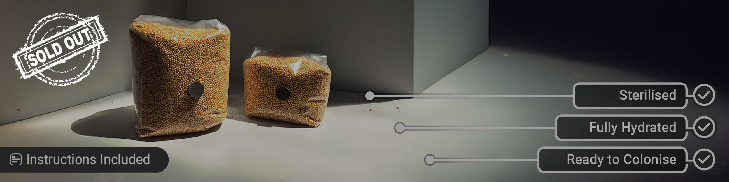 See White Millet Grain Spawn for Growing Mushrooms