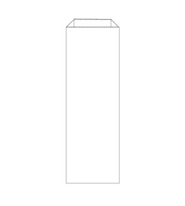 Bleach white hot dog paper bag