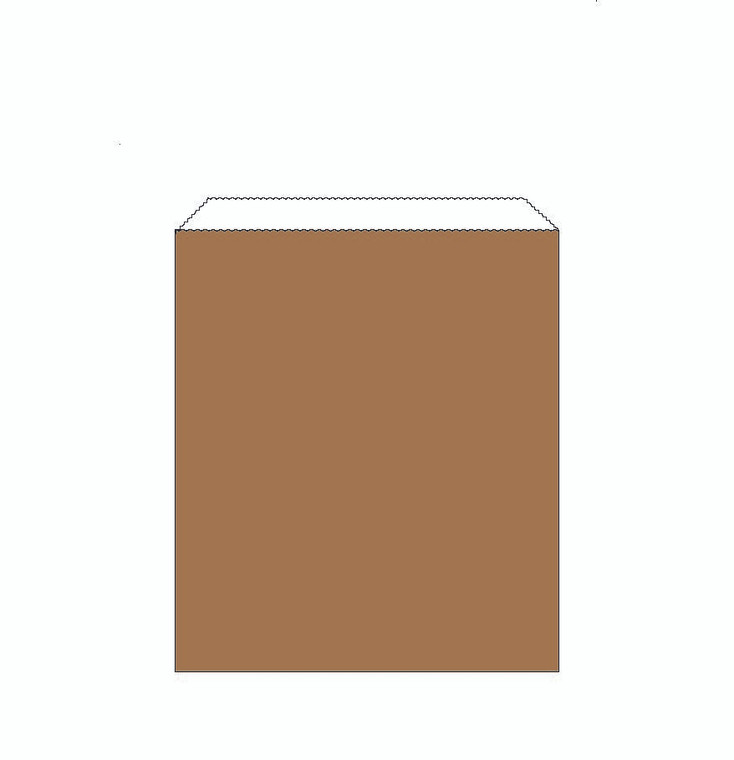 Brown kraft grease proof lined paper bag