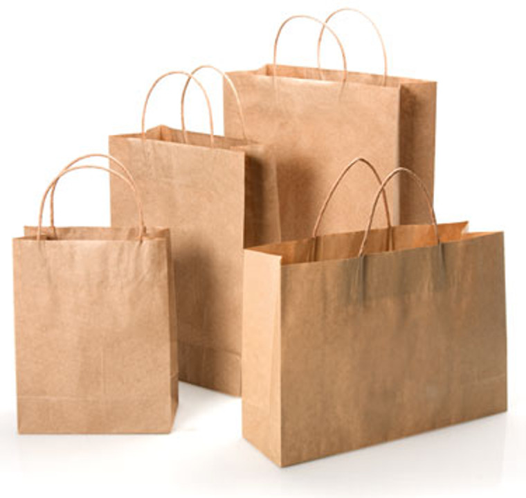 Brown Kraft Twist Handle Paper Bag