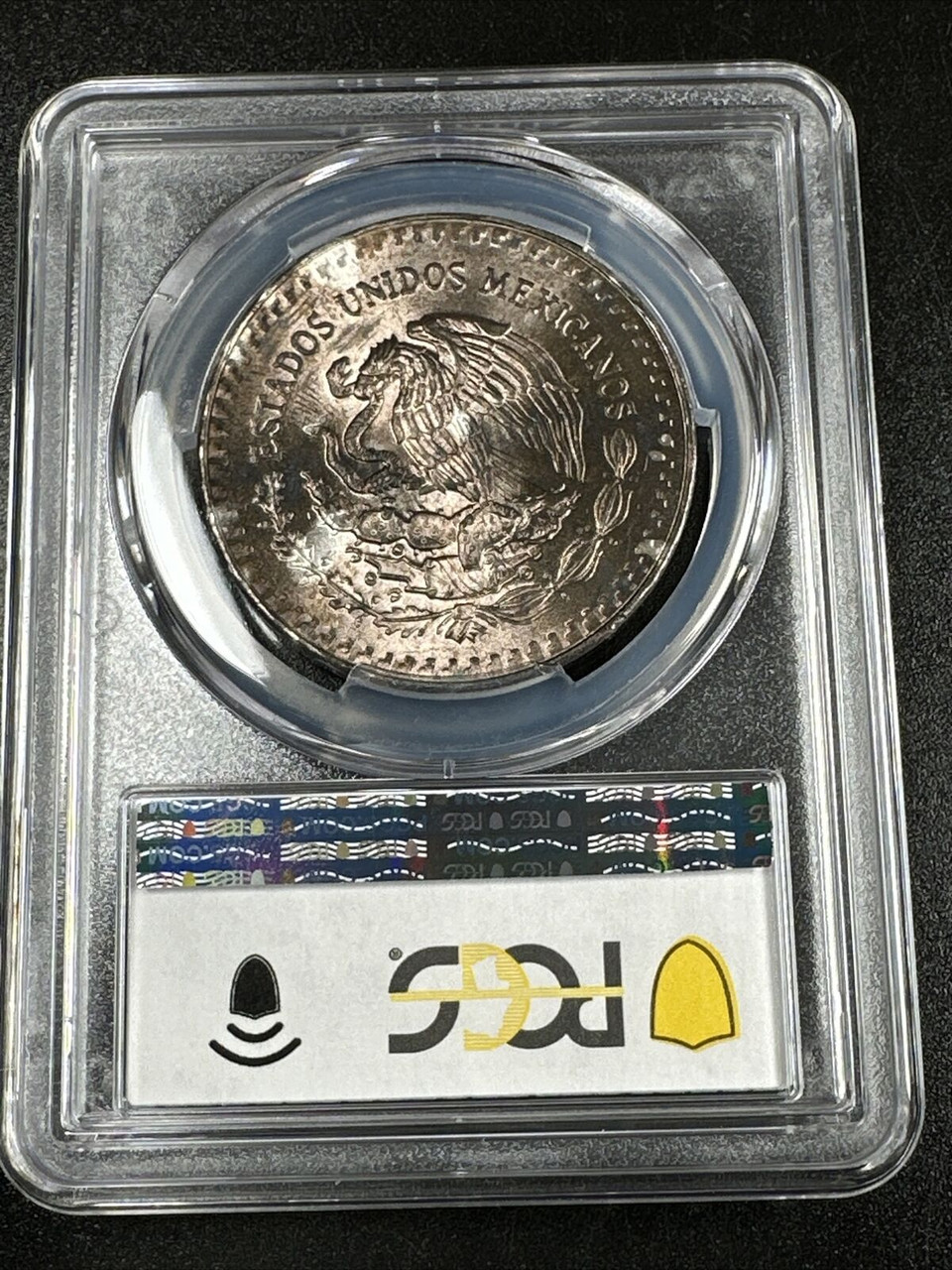 Toned 1985-Mo Onza Libertad 1 Oz Silver Mexico PCGS MS66