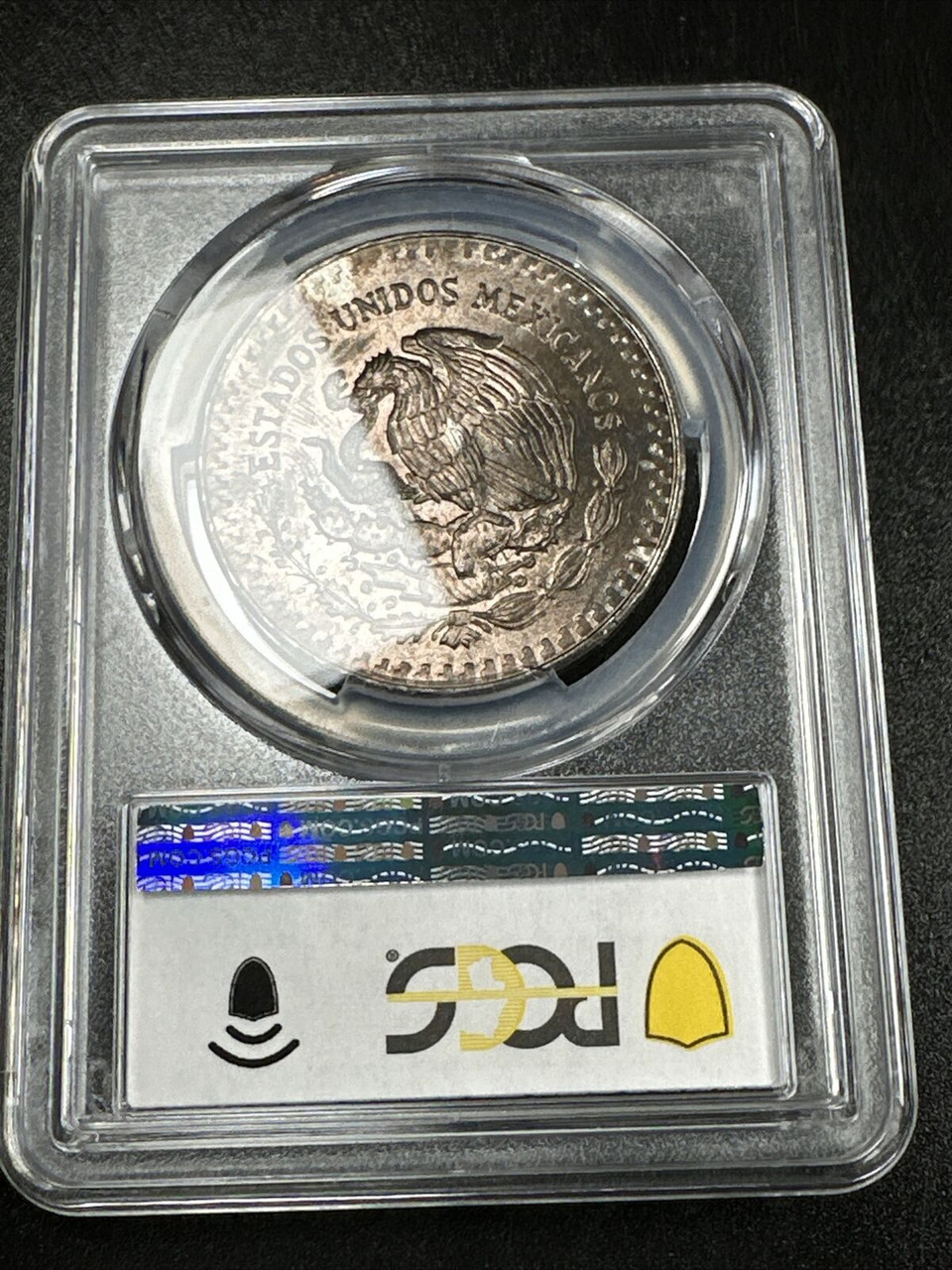 Toned 1985-Mo Onza Libertad 1 Oz Silver Mexico PCGS MS66 Graded