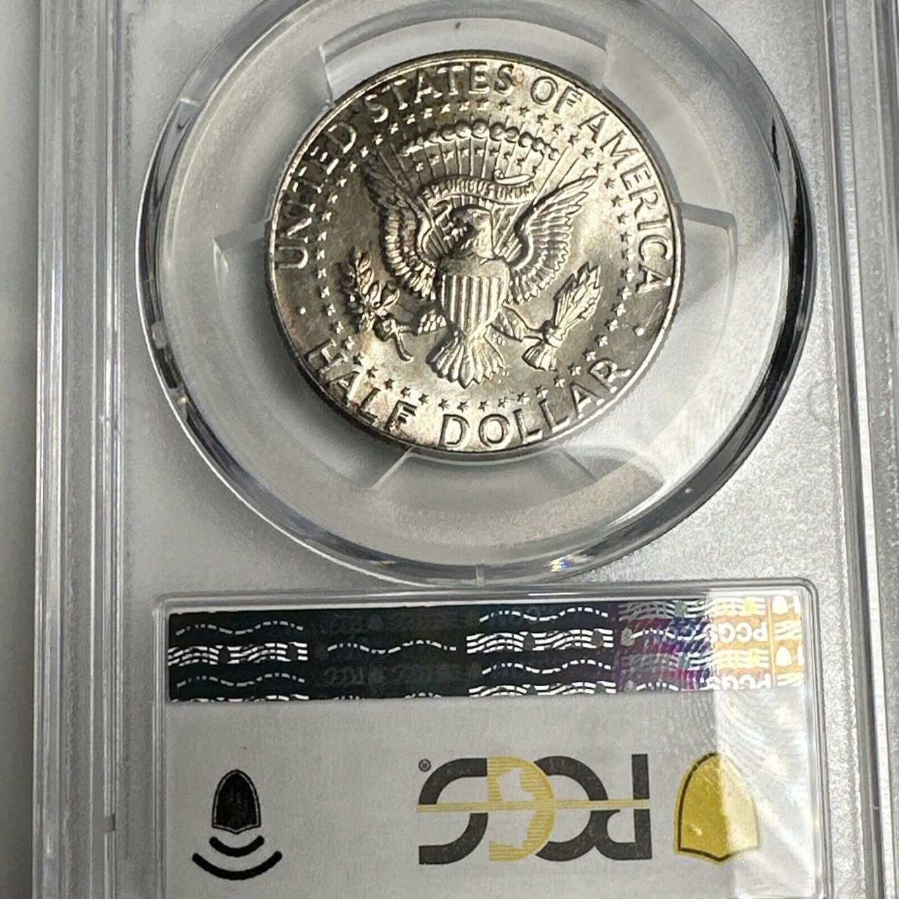 1964 90% PCGS TruView Gold Shield Kennedy Half Dollar Amazing