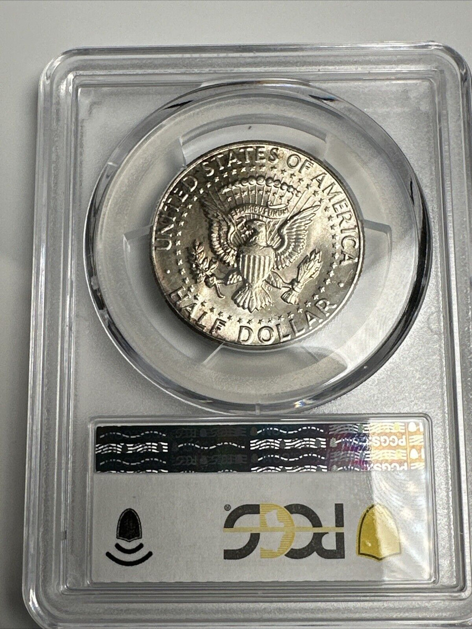 1964 90% PCGS TruView Gold Shield Kennedy Half Dollar Amazing
