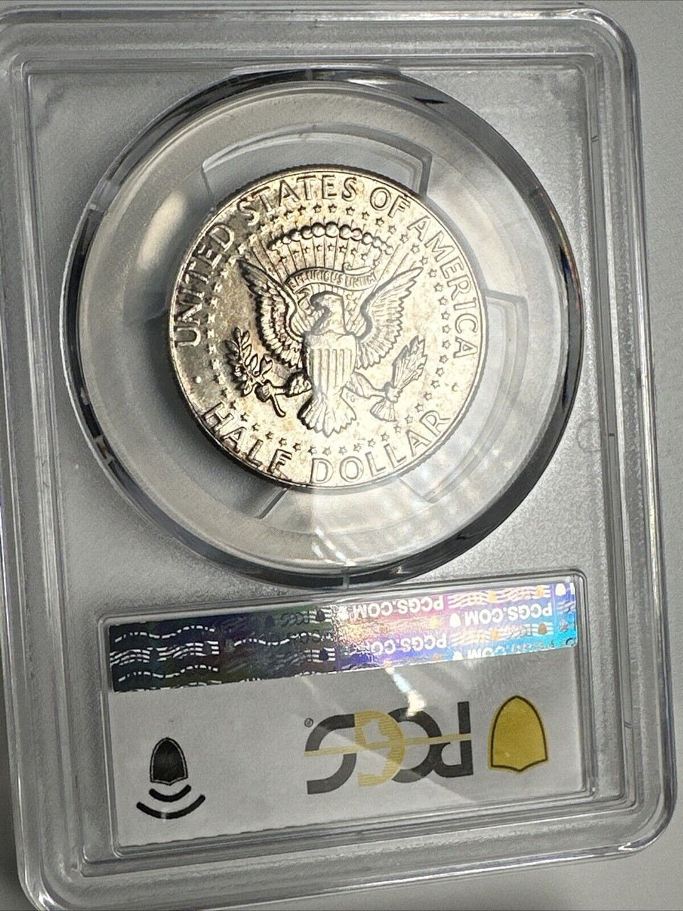 1964 90% PCGS TruView Gold Shield Kennedy Half Dollar Amazing