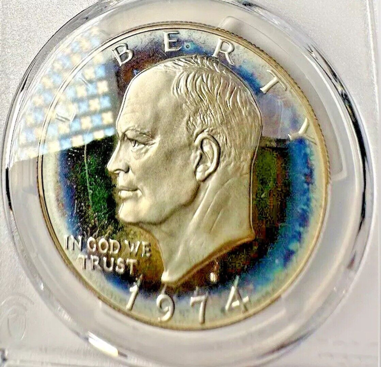 PCGS PR69DCAM Intense Bullseye Toner 1974-S Silver