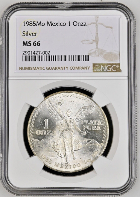 メキシコ　1onza銀貨　1985 メキシコ 1985 1オンザ銀貨 勝利の女神ヴィクトリー