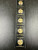 Total of 5 - 2023 1g Gold Maple Leaf Coins with Original Card Serial Numbers - Exquisite Canadian Gold .9999