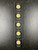 Total of 5 - 2023 1g Gold Maple Leaf Coins with Original Card Serial Numbers - Exquisite Canadian Gold .9999