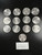 Lot of 13 Silver 1984 Mexico 1 Onza Libertads .999 BU -  Brilliant Uncirculated