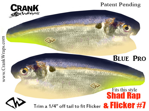 Shad Rap & Flicker #7 Single Color 2 Pack