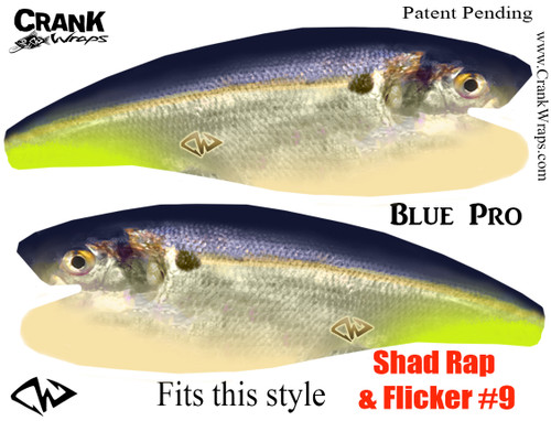 Shad Rap & Flicker #9 Single Color 2 Pack